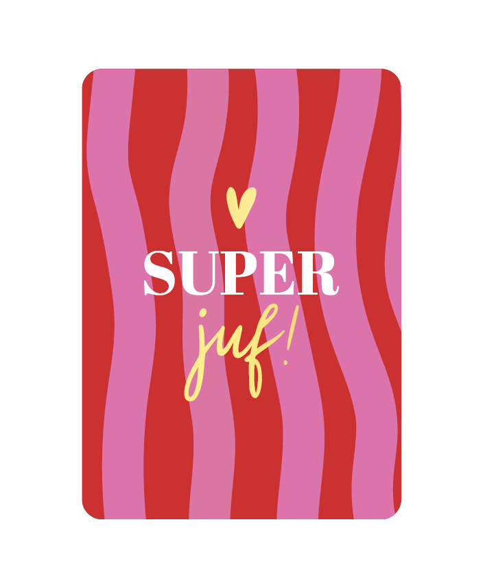kaart super juf