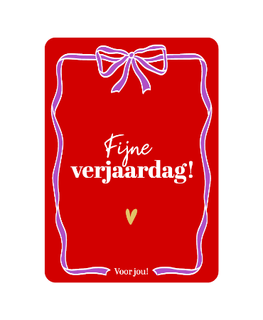 kaart fijne verjaardag voor jou