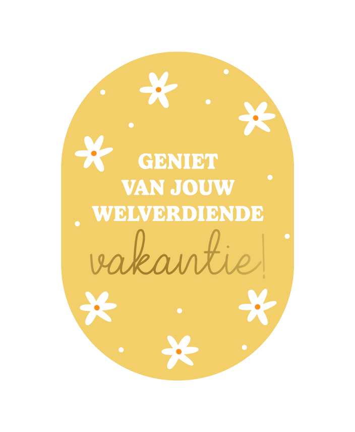kaart geniet van jouw welverdiende vakantie