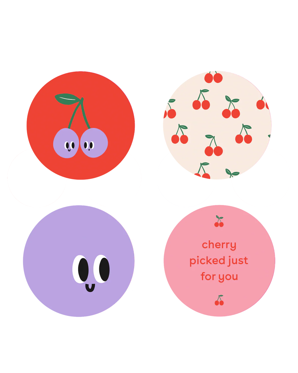 Cadeausticker cherries