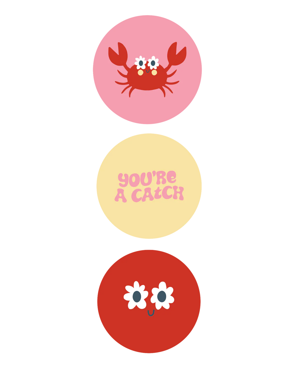 cadeausticker crabs