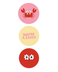 cadeausticker crabs
