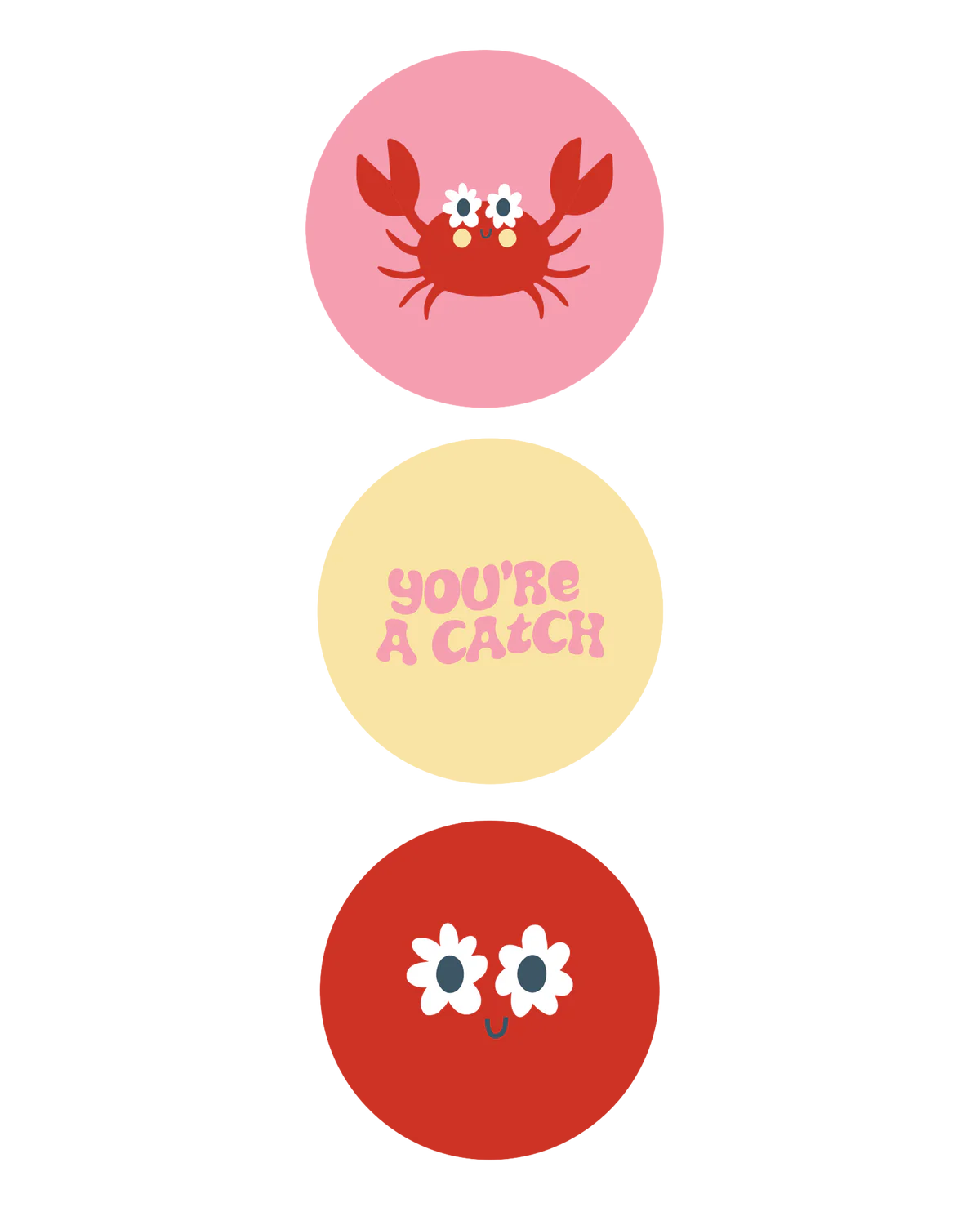 cadeausticker crabs