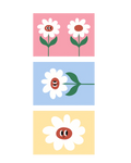 cadeausticker daisies
