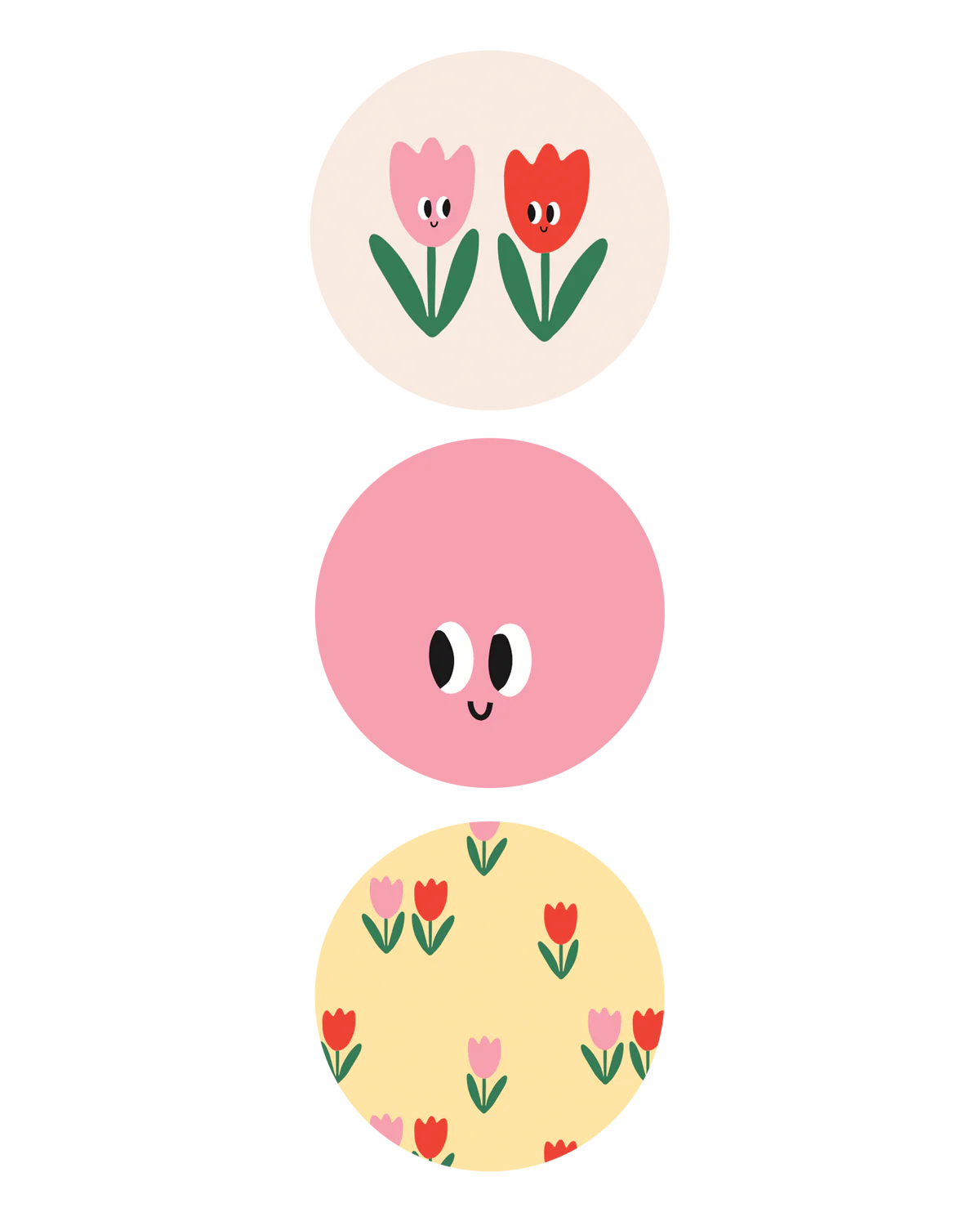 cadeausticker tulips