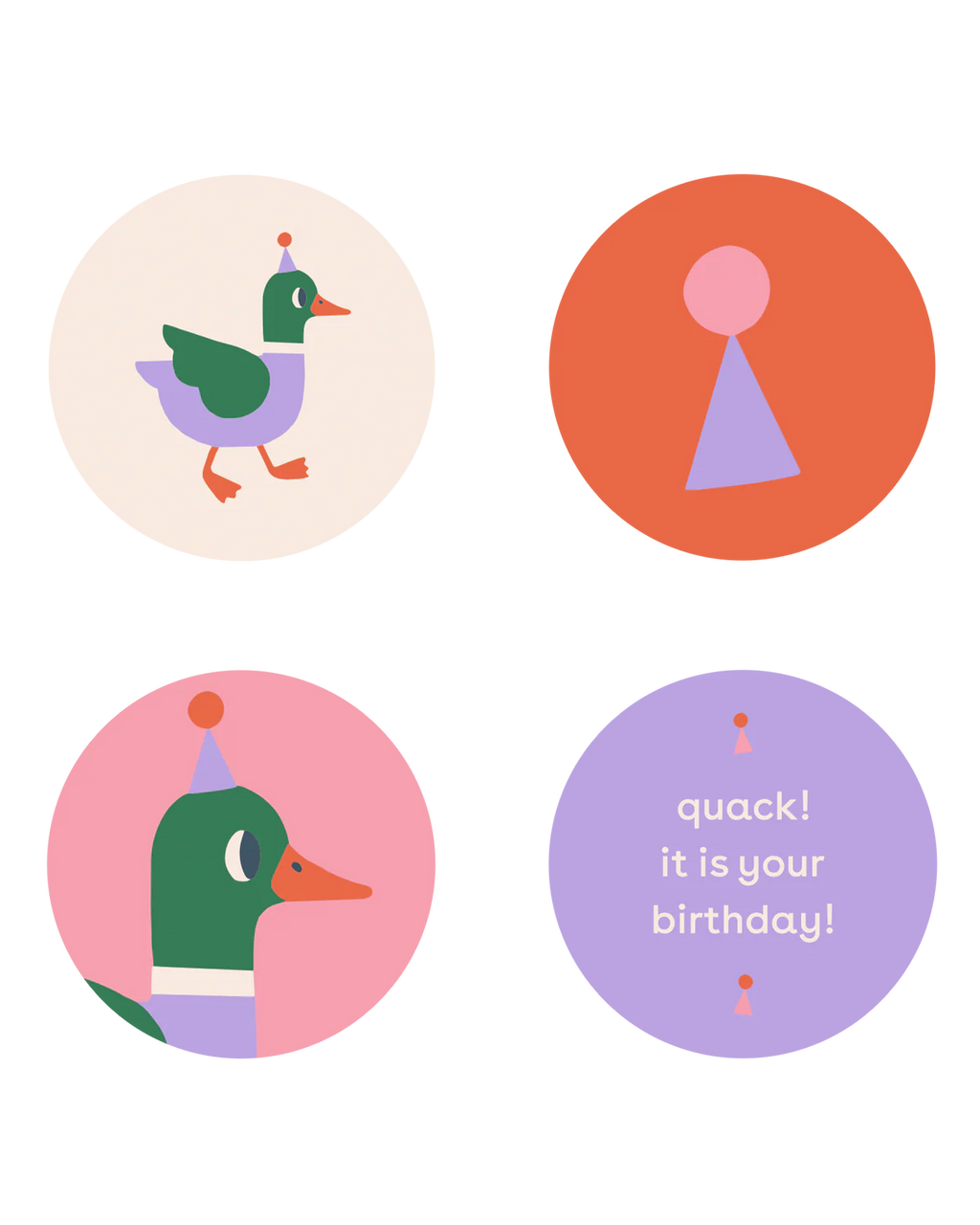 cadeausticker ducks