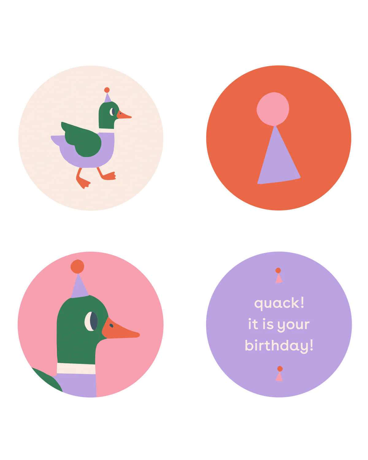 cadeausticker ducks