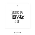 cadeaulabel voor de tofste juf