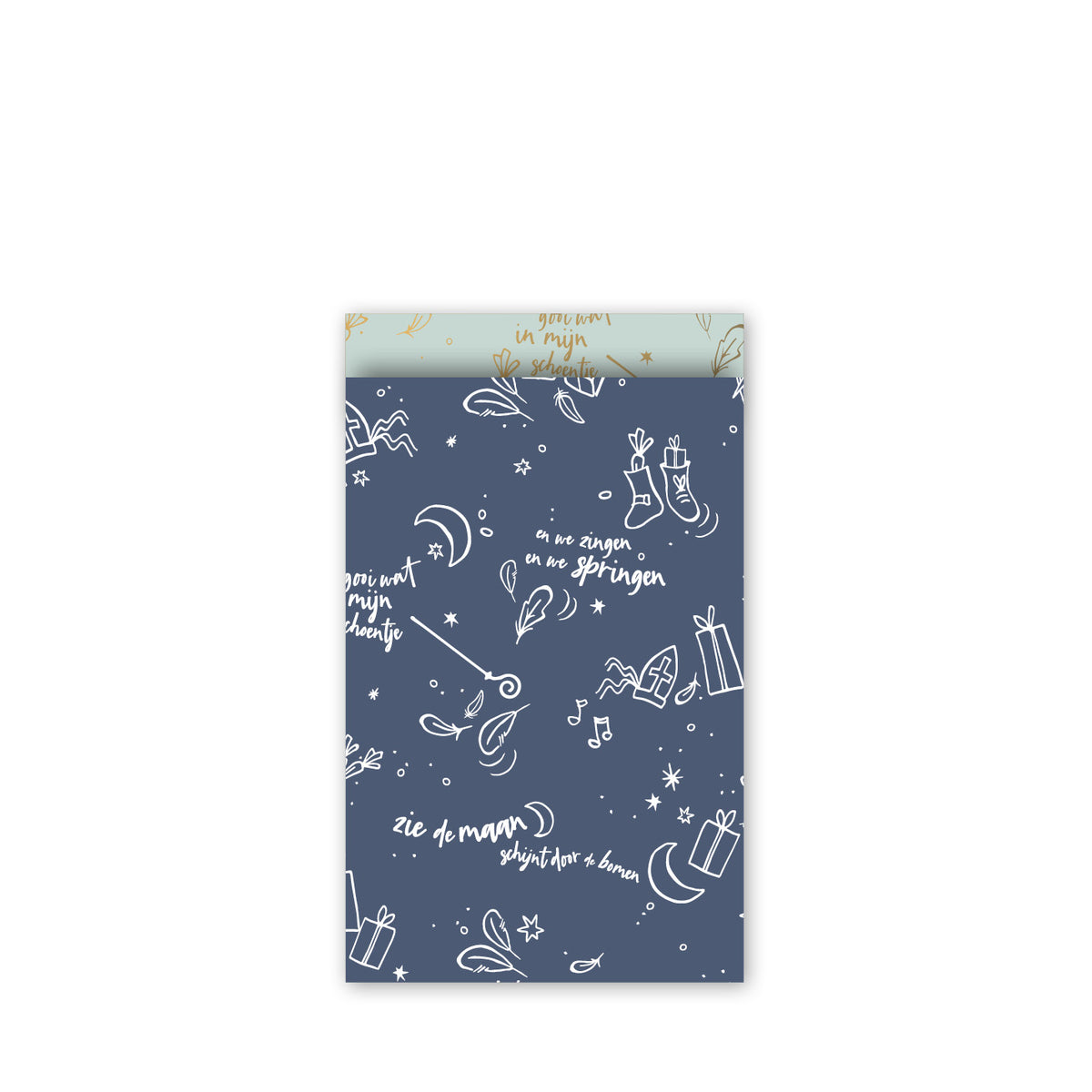 cadeauzakjes Sint blauw mint