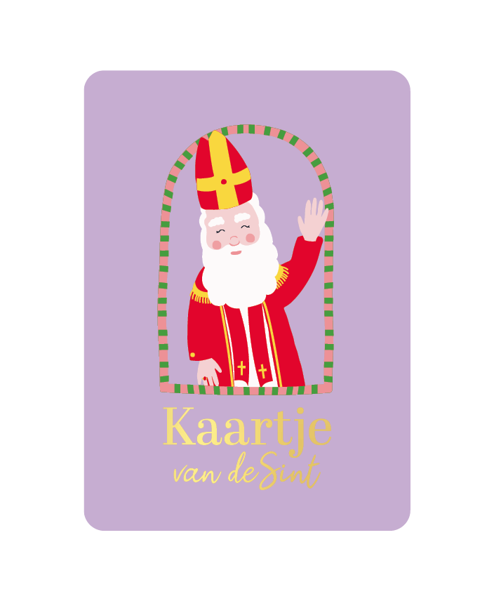 kaart een kaartje van de Sint