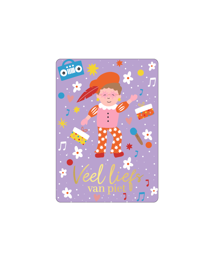 Cadeaukaart veel liefs van Piet