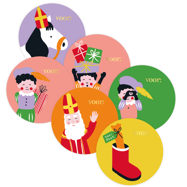 cadeausticker sinterklaas kassaplan