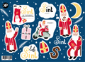 Stickervel sinterklaas kapoentje