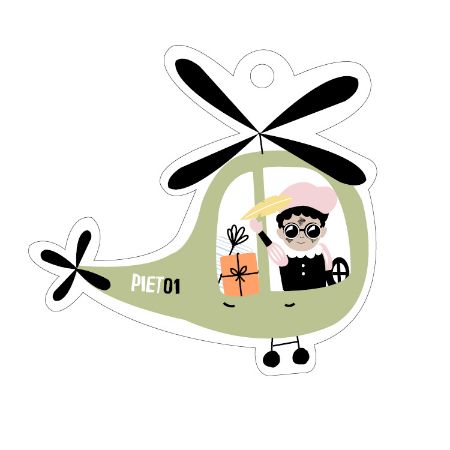 cadeaulabel helicopter
