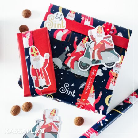 cadeaupapier liefs Sinterklaas