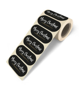 cadeausticker merry christmas