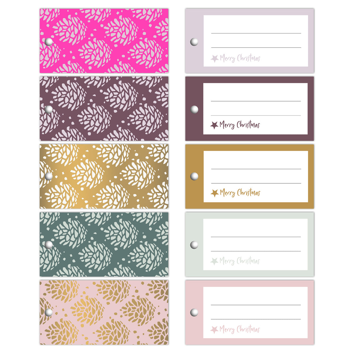 cadeaulabels pineapple pattern