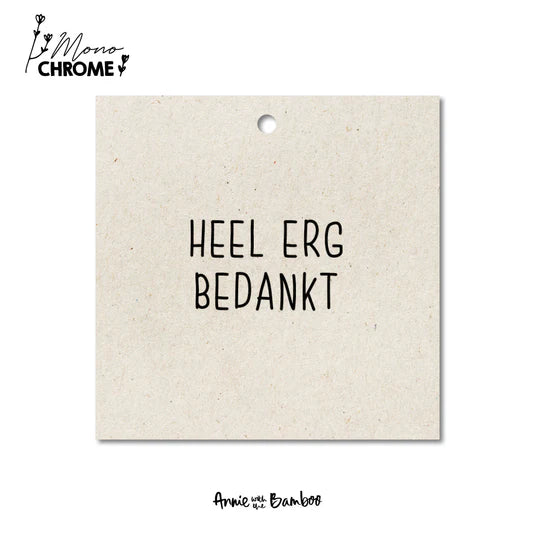 cadeaulabel heel erg bedankt annie with the bamboo