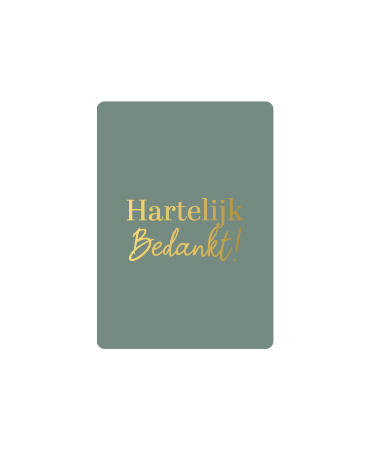 cadeaukaart hartelijk bedankt!