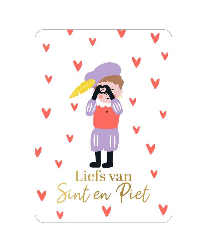 kaart liefs van sint en piet