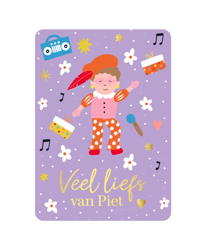 kaart veel liefs van piet