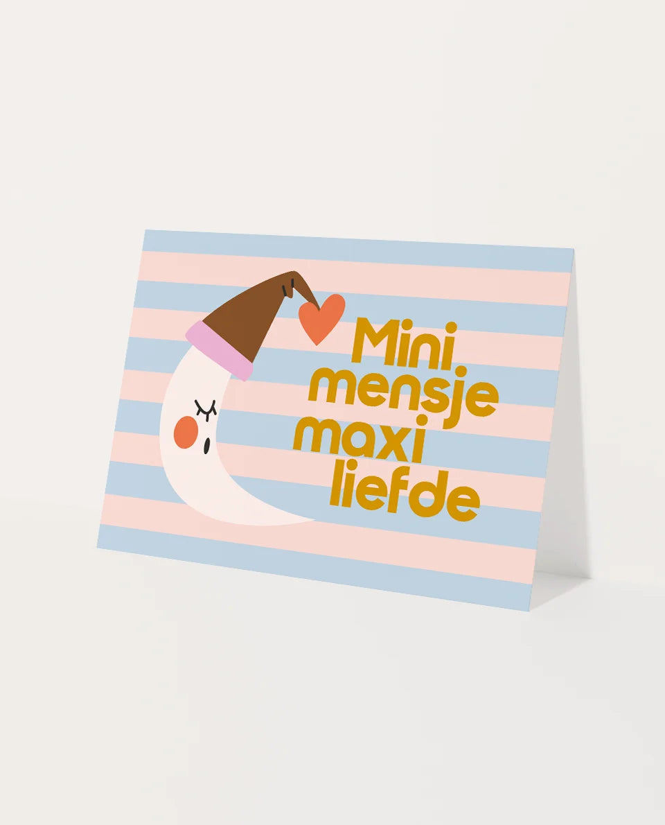 Kaart mini mensje maxi liefde