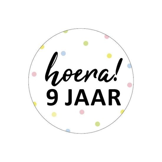 hoera 9 jaar
