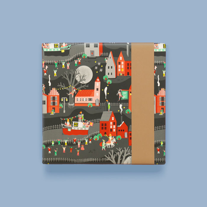 Cadeaupapier; Sint Intocht - 70x300cm