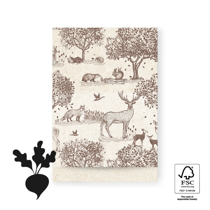 Cadeauzakjes; Forest Animals - 19x25cm - 5x