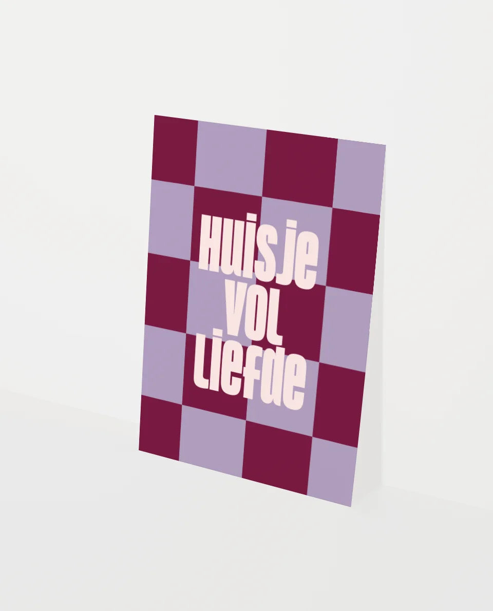 Kaart; Huisje vol liefde