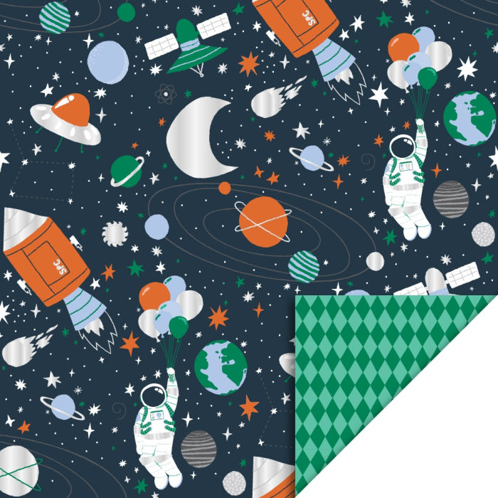 Cadeaupapier; Space - 70x300cm