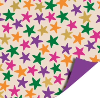 Cadeaupapier; Stars Color - 50x300cm